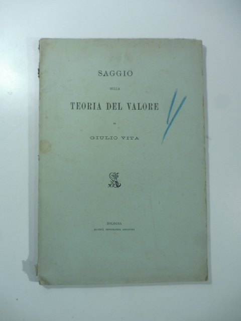 Saggio sulla teoria del valore